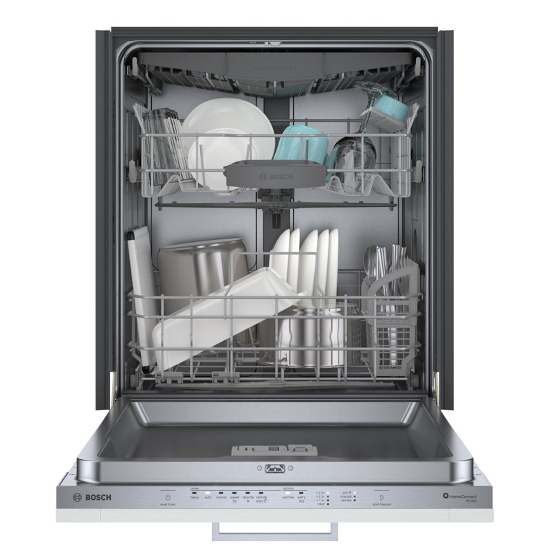 300 Series 24" 46 dBA Built-In Top Control Dishwasher with Adjustable Rack and Tall Tub
