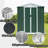 6Ftx4ft Apex Roof Outdoor Tool Storage House Garden Shed With Aluminum Alloy Frame And Sliding Door-123924815