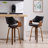 Modern Upholstered Counter Stools, 26 Inch Swivel Bar Stools With Hollow Back And Wooden Legs For Kitchen Island,Kitchen Bar Height Stools-295180609-295180636