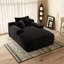 Méridienne convertible sans os avec accoudoirs larges et coussins décoratifs, aucun assemblage requis-865907741
