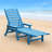 HDPE Chaise Lounge Chair Outdoor, Pool Lounge Chairs with 4-Position Adjustable Backrest, Supports Up to 360 LBS for Patio Poolside Deck Beach Backyard-751972473