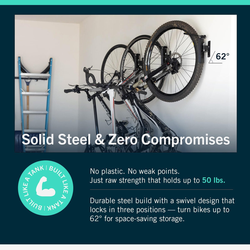 Metal Wall Mounted Bike Rack