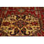 Tapis oriental brun clair / rouge en laine nouée à la main 4 pi 3 po x 5 pi 8 po Fedler