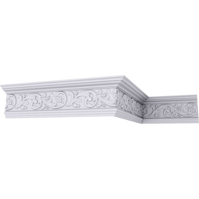 5 7/8"H x 2 1/2"P x 6 3/8"F x 94 1/2"L Kent Crown Moulding