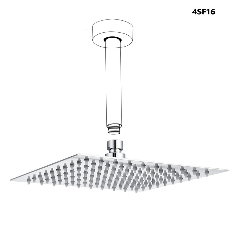 Rain Rain Shower Head 1.8 GPM GPM, Chrome