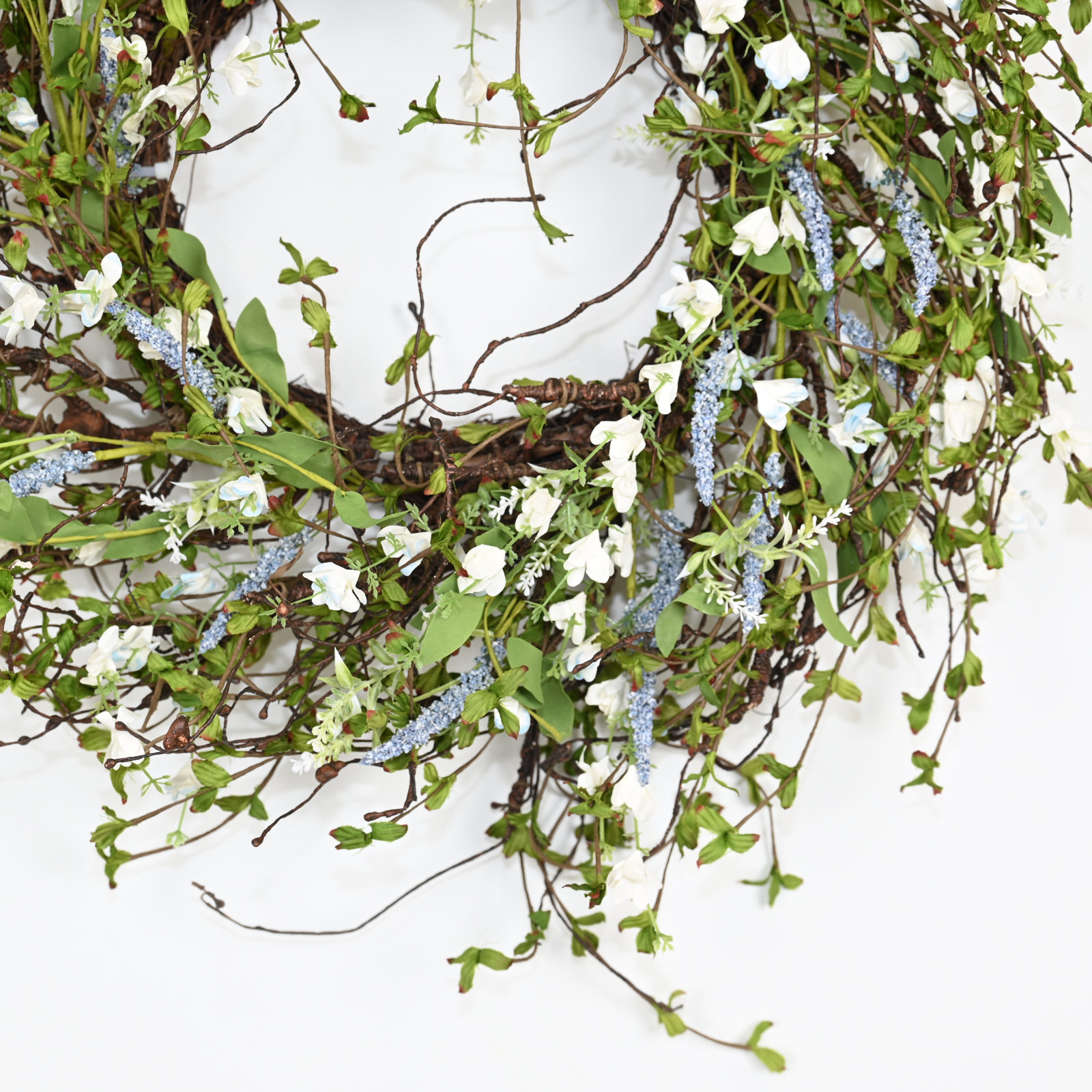24" Handcrafted Berry Wildflower No Holiday Wreath