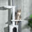 89"-100 Floor to Ceiling Cat Tree w/ Anti-tip Kit, Grey