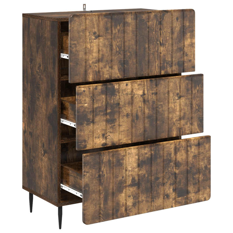 Standard Accent Chest, 92cm H x 66cm W x 34.5cm D, Smoked Oak