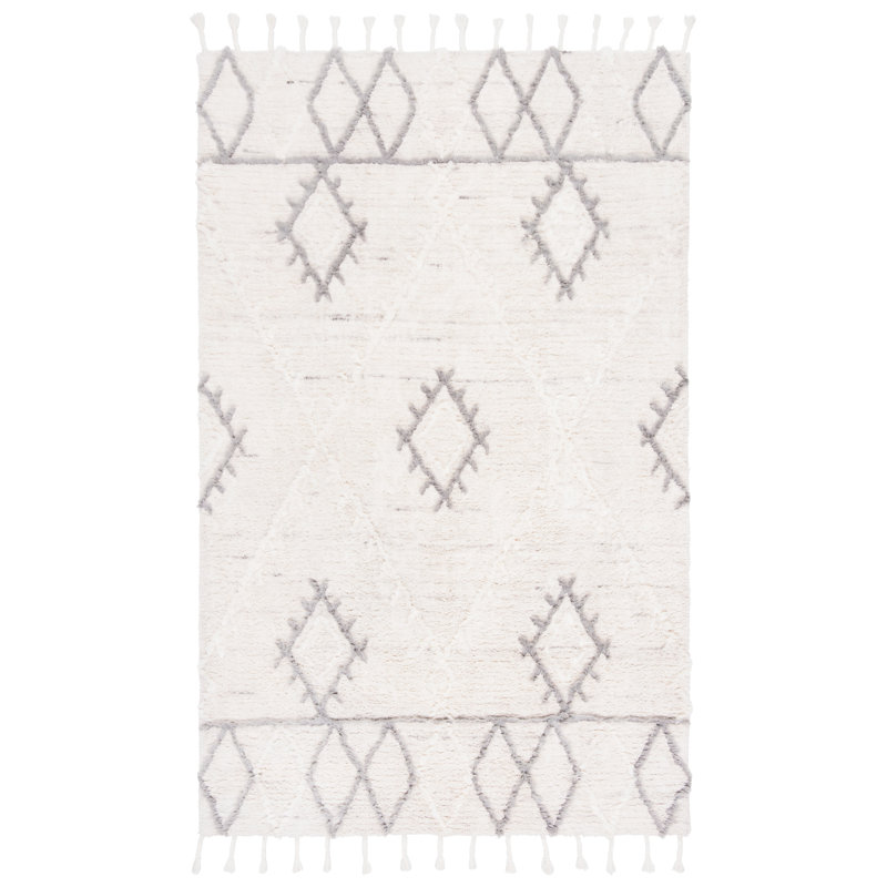 Powell Hand Tufted Wool Geometric Rug, Rectangle 3' x 5'