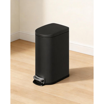 2.6 Gallon/10 Liter Slim Trash Can, With Removable Inner Bucket