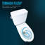 Toilette allongée deux pièces Drake® 1,6 GPF avec chasse d'eau Tornado (siège non inclus)-89612326-61189657