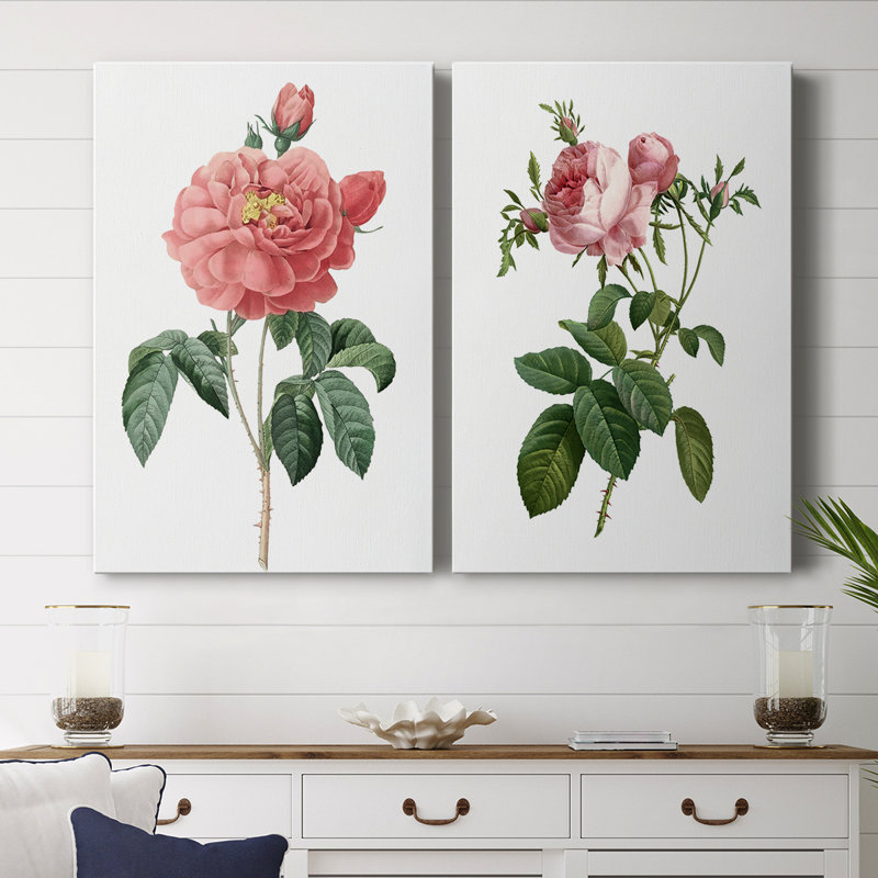 Botanical Beauty III - Toile tendue avec châssis de qualité supérieure - Prêt à accrocher