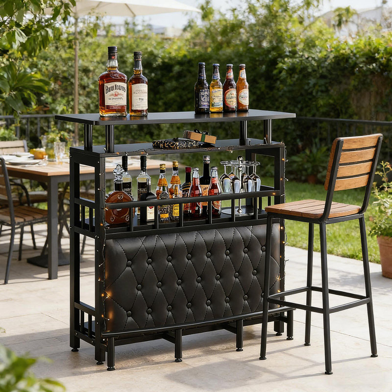 Modern Chic Bar Unit,Home Entertainment Bar,Chating Table Unit (Only Bar Table)