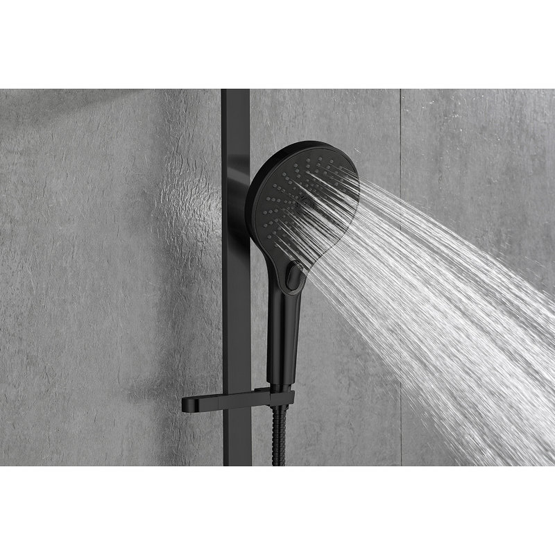 Douche à main avec barre coulissante de 28 po et boyau d'arrosage de 59 po