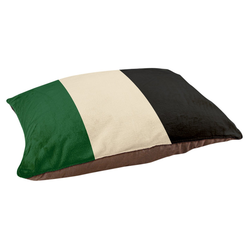 Coussin Milwaukee, Moyen (l 28 po x P 18 po x H 9,5 po), Vert belle terre / crème ville / noir