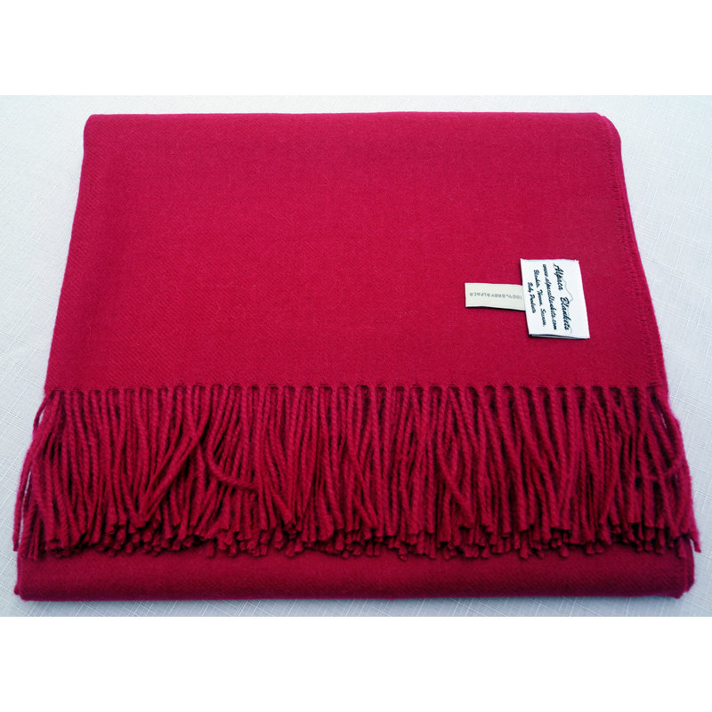 Jeté en alpaga , Fuchsia