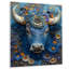 Décoration murale harmonie cosmique - Taureau bleu - Astrologie cosmique-392864282-392864285
