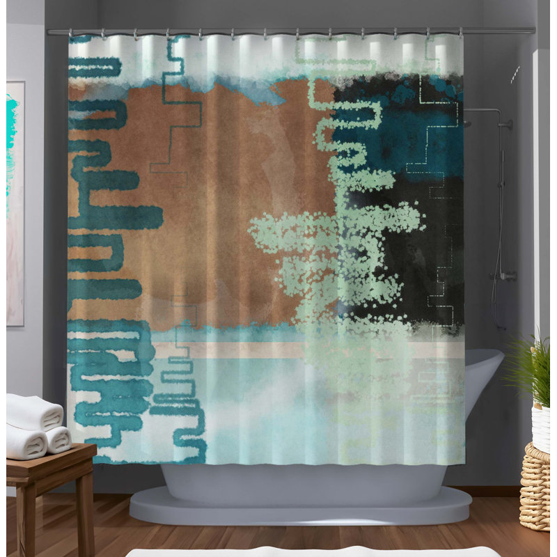 Rideau de douche brun clair Outrageous Designer