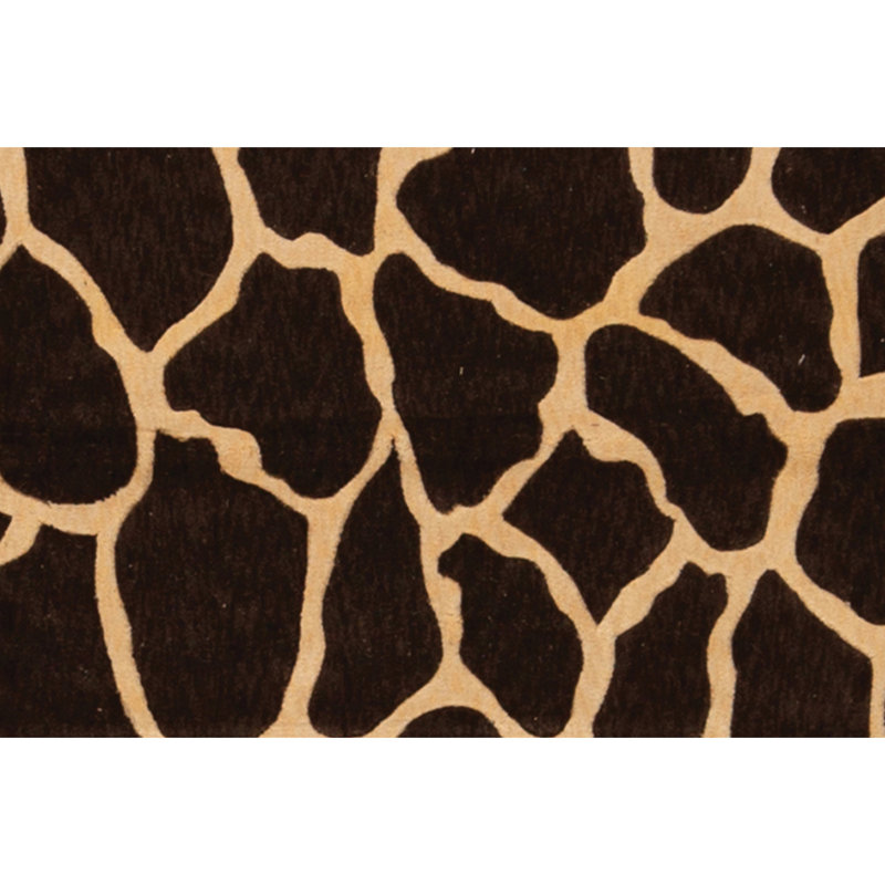 High-Quality Hand-Knotted Black And Ivory Area Rug