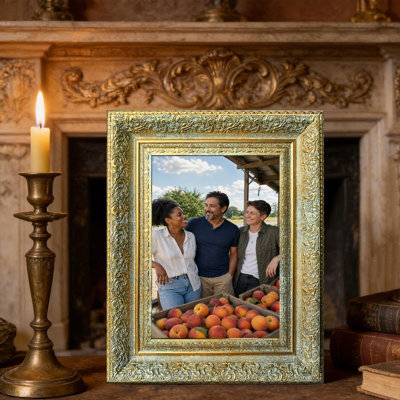 Cadre 3 pièces Cozy Antique Gold pour photos et souvenirs 5 "x 7"