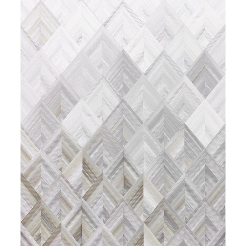 Panneau mural L 9 pi x l 90 po Diamond Parquet, Gris