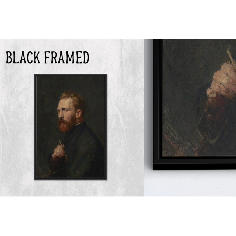 Toile imprimée: art moderne Van Gogh, décoration murale galerie, toiles à cadre noir 1P