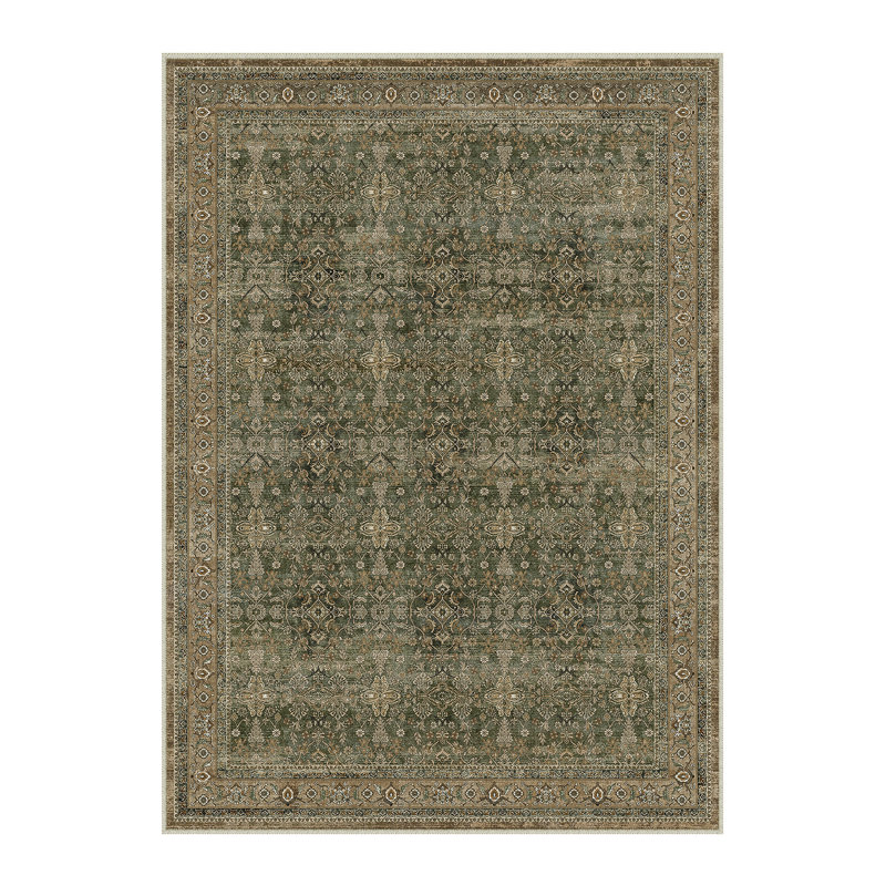 Tapis Kellems Vintage lavable à la machine pour le salon avec envers antidérapant, 0.28", Rectangulaire 2 pi x 3 pi