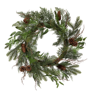 Faux Cedar 24'' Wreath