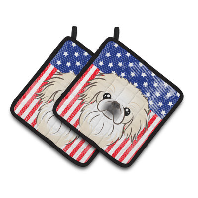 Caroline's Treasures American Flag Polyester Potholder