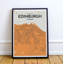 Edinburgh City Map - No Frame Print-875201471