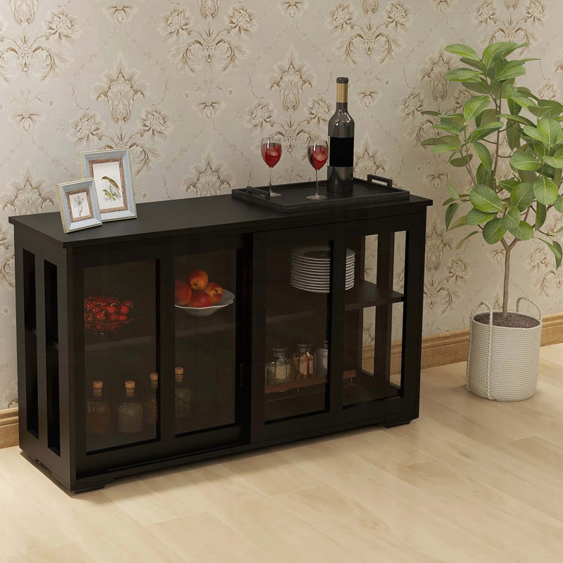 Armoire de rangement noire, Noir
