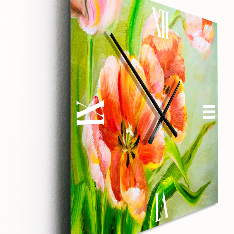 Horloge murale Tulipes, Grand