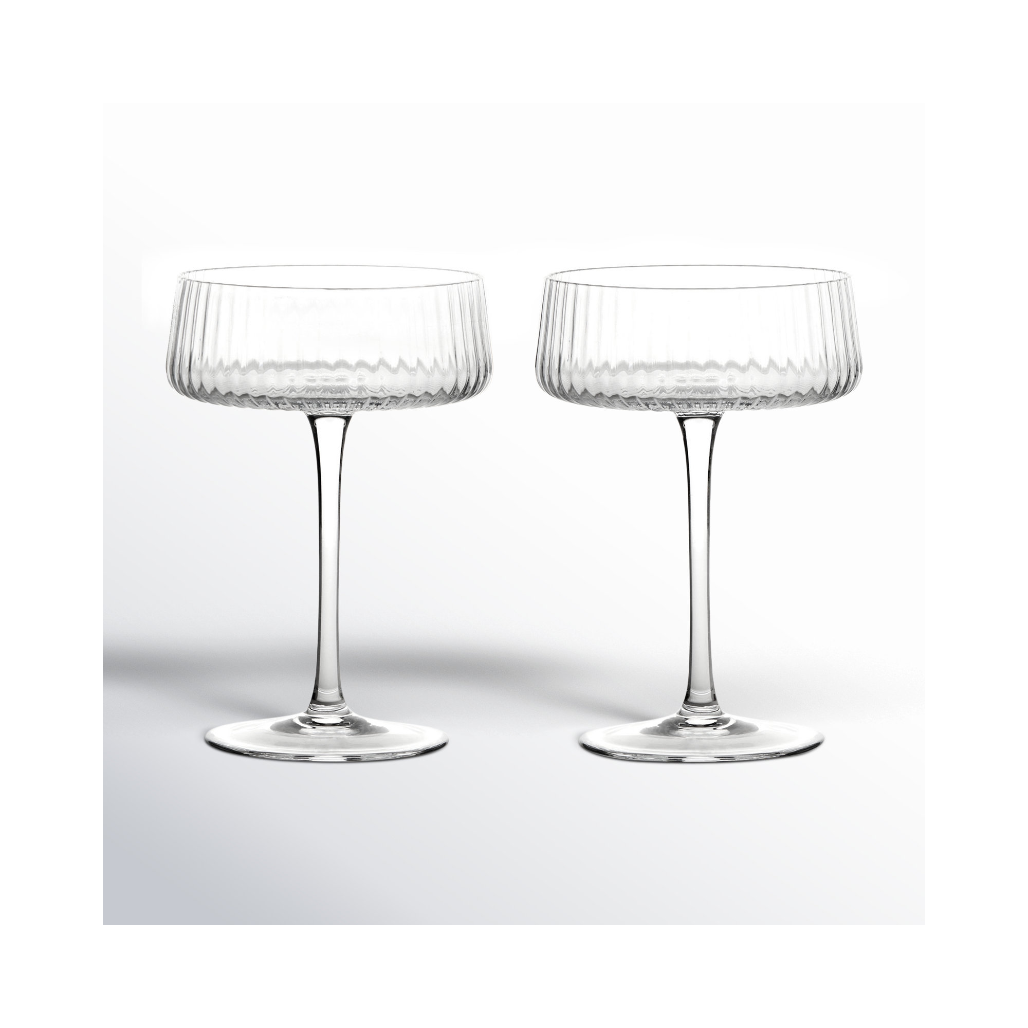 Zoya 8.5oz. Glass Coupe Stemware Set, Clear