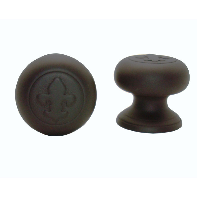 Poignée ronde 1 1/4" de diamètre, Bronze huilé