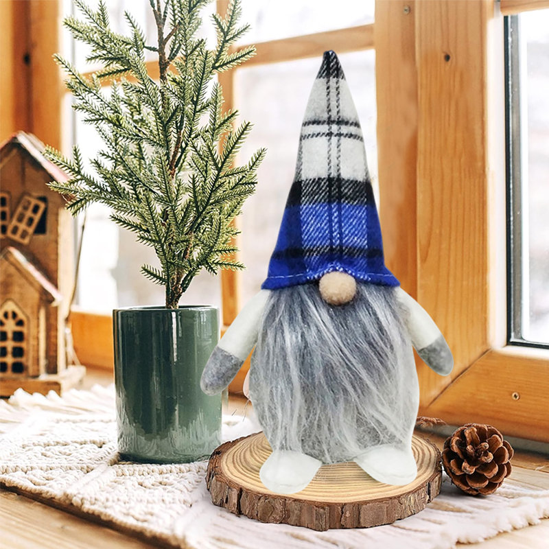 Christmas bearded gnome - Cedar Ornament