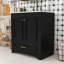 Meuble-lavabo en bois avec lavabo en céramique, tablette réglable et tiroir-1133982953