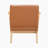Granby 26.5" Mid-Century Modern Accent Chair - Easy-Care Faux Leather Upholstery, Durable Solid Rubberwood Frame-54229800-51441077