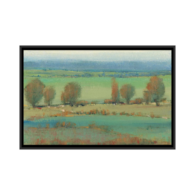 « flat terrain ii », reproduction de photo sur toile, H 32 po x l 48 po x P 1,5 po, Toile avec cadre noir, Pas de tapis