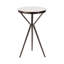 Table d'appoint ronde en marbre