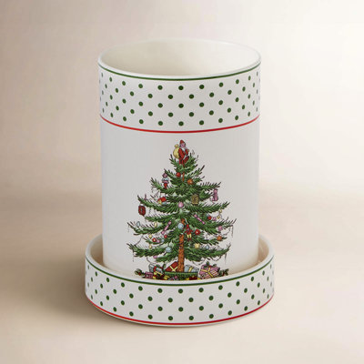 Polka Dot Wine Chiller with Coaster