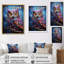 Mauve, gris, animal, améthyste, chouette - impression-487579411-275990775