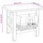 38cm W Solid Wood Bedside Table