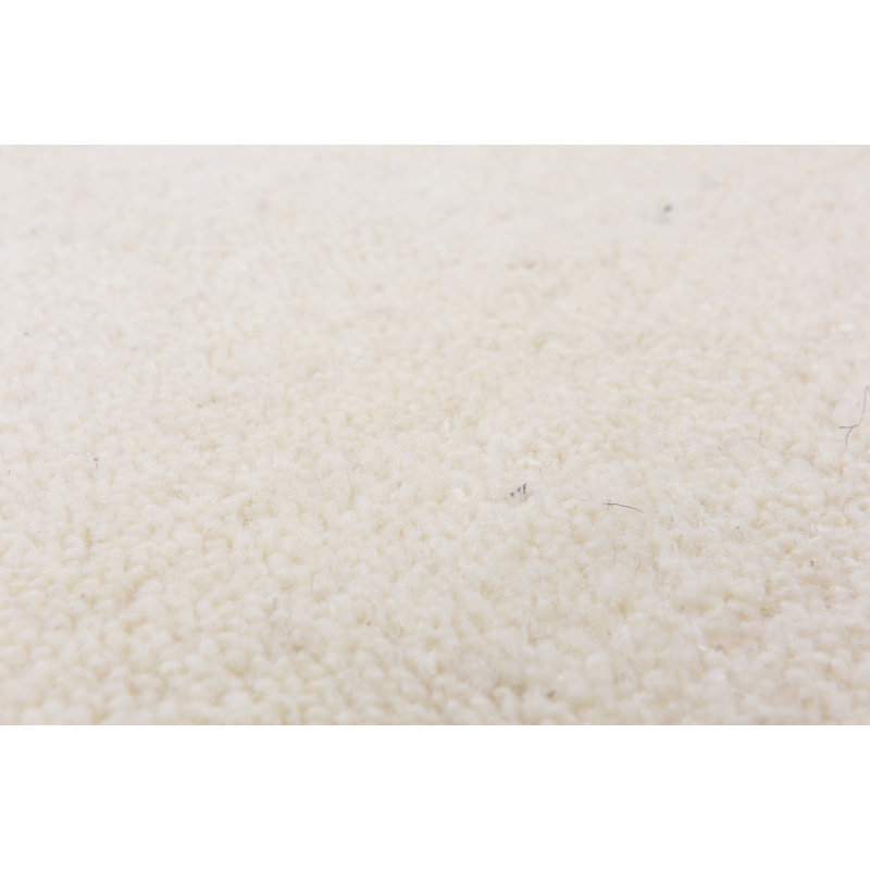 Pinero Solid Colour Wool Hand Woven Area Rug, Round 200cm