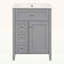 Meuble-lavabo moderne avec lavabo, 3 tiroirs, conception compacte-117983467