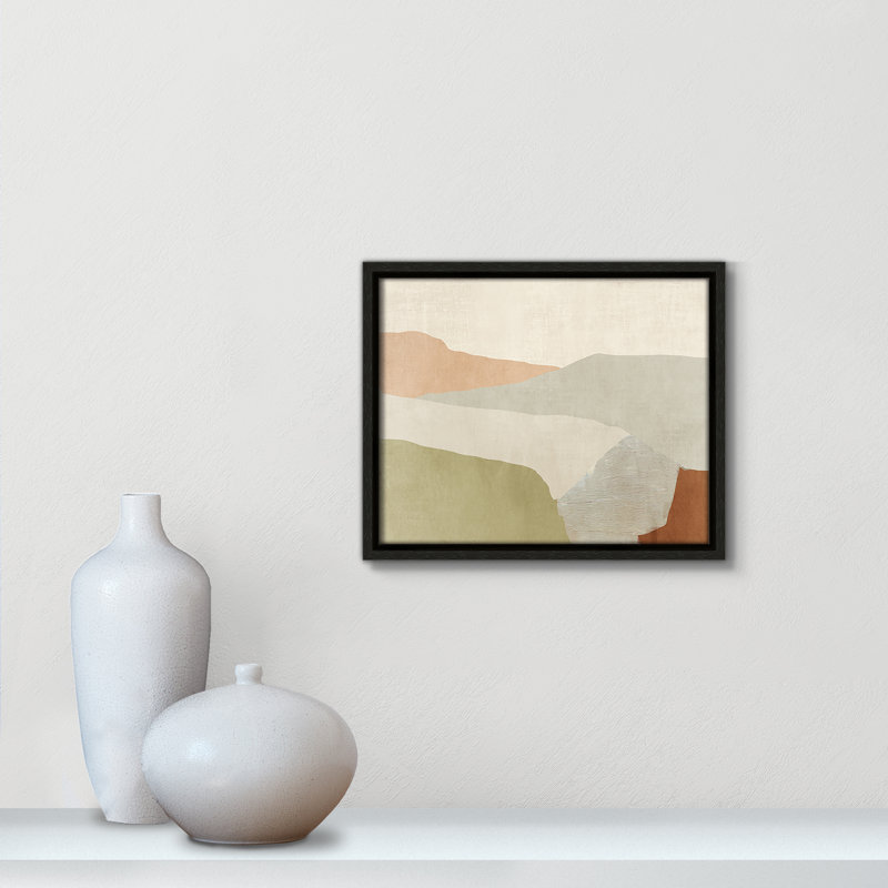Elspeth Pastel Views - Floater Frame Painting on Canvas, 9.5" H x 11.5" W, Gold