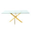 Table en verre de style moderne