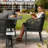 5 Pieces Outdoor Dining Set Woven Rope Wicker Patio Dining Set With Rectangular Aluminum Table And Modern Armrest Dining Chairs-143791151-143791137-143791146