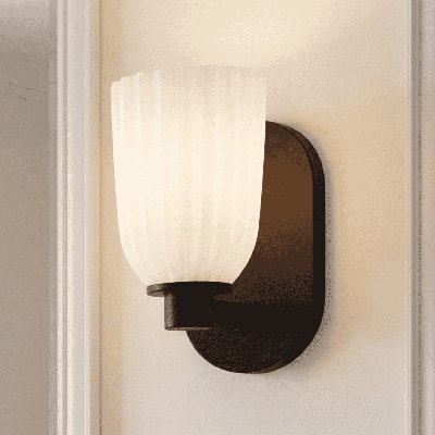 Aldegonde 1-Light Wall Sconce in Matte Black