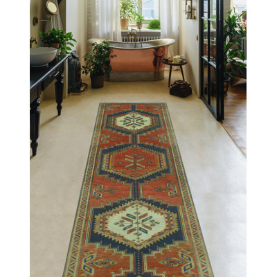 Daizhaun One-of-a-Kind 2'3" X 10'3" 1980s Runner Wool Area Rug
