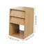 Table d'appoint de 60 cm de hauteur, table basse de style champêtre avec tiroir de rangement (lot de 2)-897475456-886310270